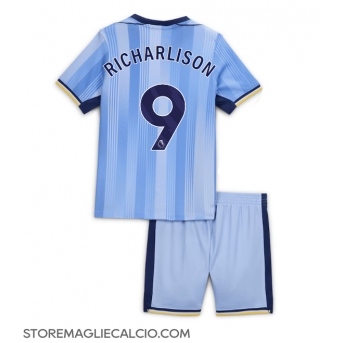 Tottenham Hotspur Richarlison #9 Maglia Gara Trasferta Repliche 2024-25 Bambino